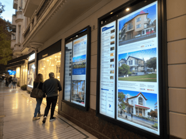 Cartel led para inmobiliarias